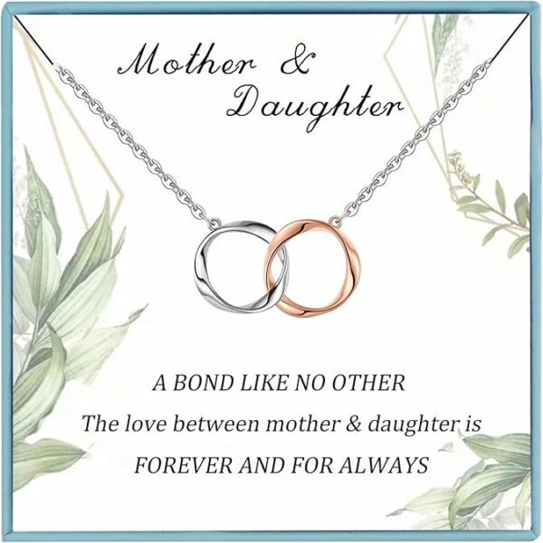 Sterling Silver Mother Son Daughter Necklace Gift