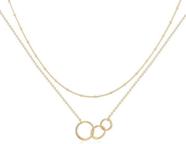 MEVECCO Handmade 18k Gold Plated Heart Necklace