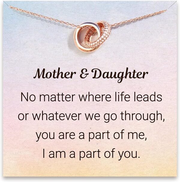 Mother Daughter Heart Necklace - Perfect Gift for Mom